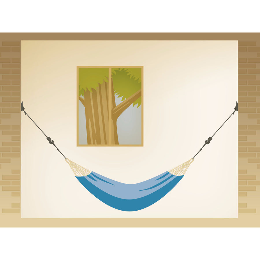 Wall hanging kit for hammock