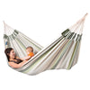 Mother and baby playing in hammock