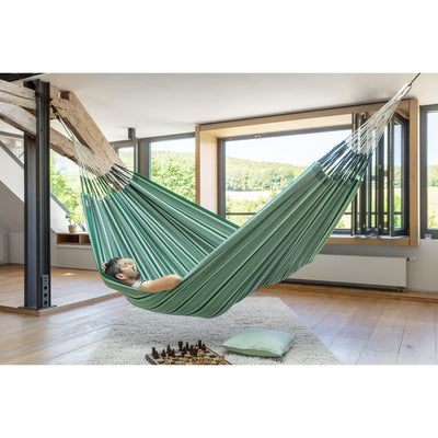 Indoor hung hammock