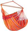 Large orange hanging hammock chair