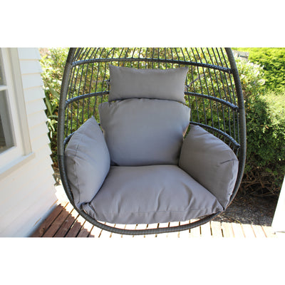 Hanging chair with comfortable cushions
