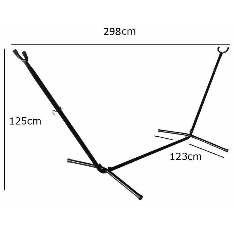 Metal hammock stand dimensions