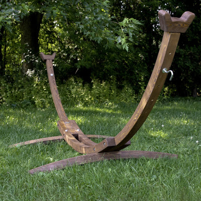 Wooden Hammock Stand and Single Hammock