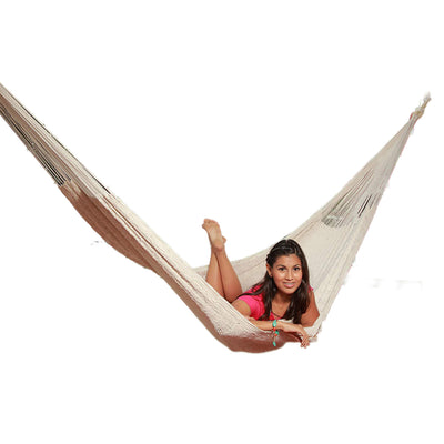 Mexican Thick Cord Hammock - Natural White