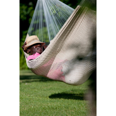 white natural cotton mexican hammock