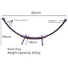 Wooden Hammock Stand and Single Hammock