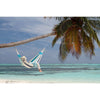 hammock hanging from coconut tree