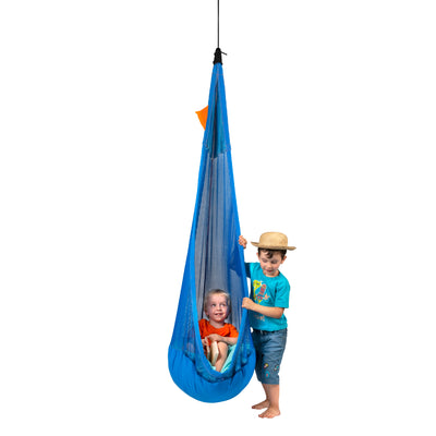 Mesh hammock pod for children