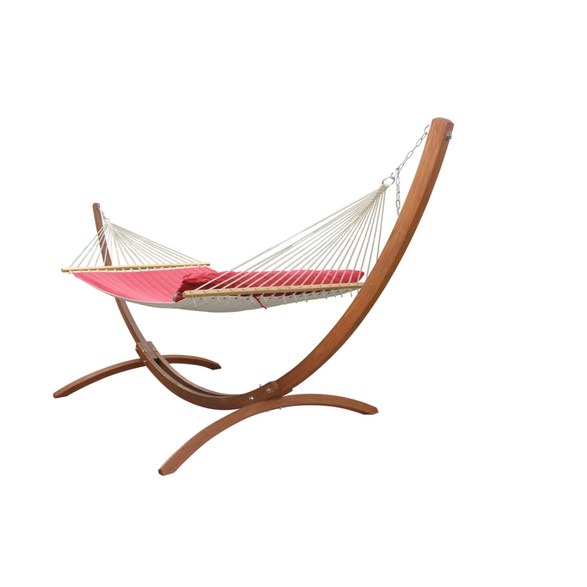 Freestanding Hammock Package - Wooden Stand and Spreader Bar Hammock