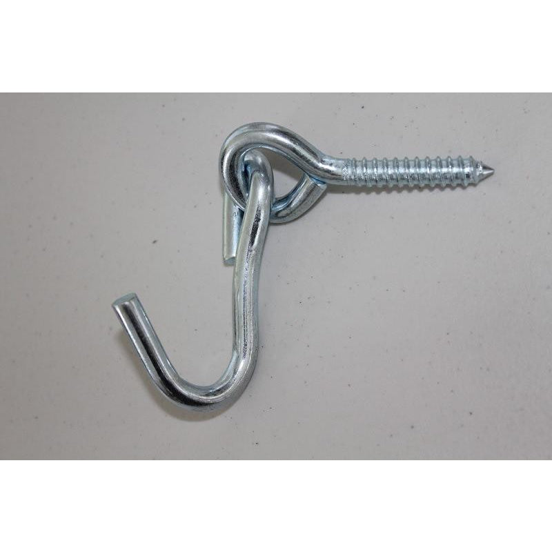 Strong metal hook and screw for hammock hanging