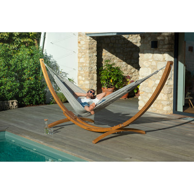 Wooden Hammock Stand and Double Almond hammock