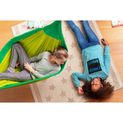 Green child's hammock