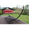 arc shaped black hammock stand