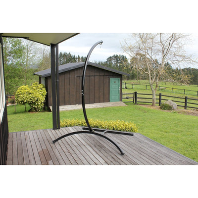 Modern curved shaped hammock stand