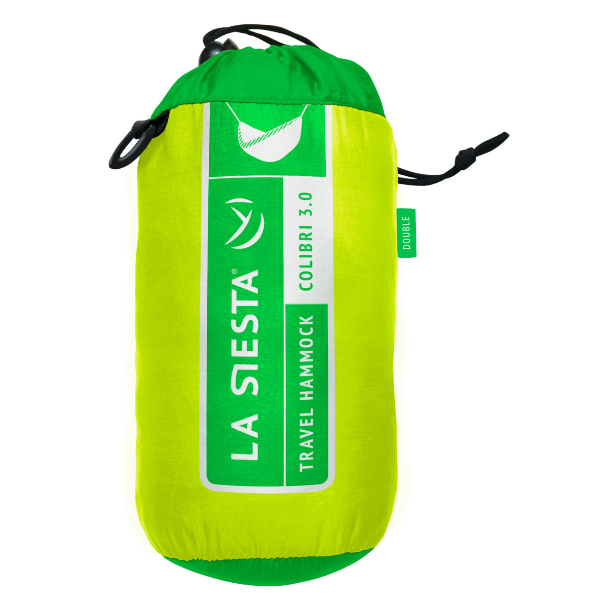 La Siesta travel and camping parachute silk hammock in green