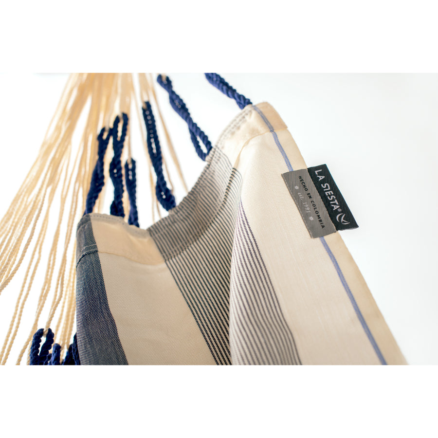 Fabric close up chair hammock sea salt - la siesta