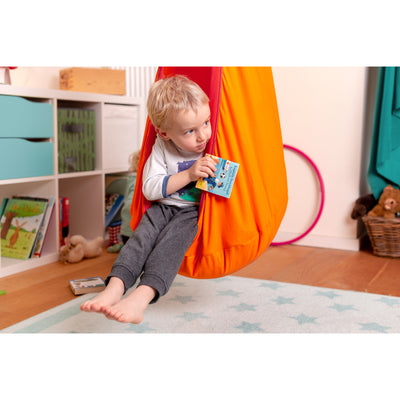 Quiet space for children in hammock pod