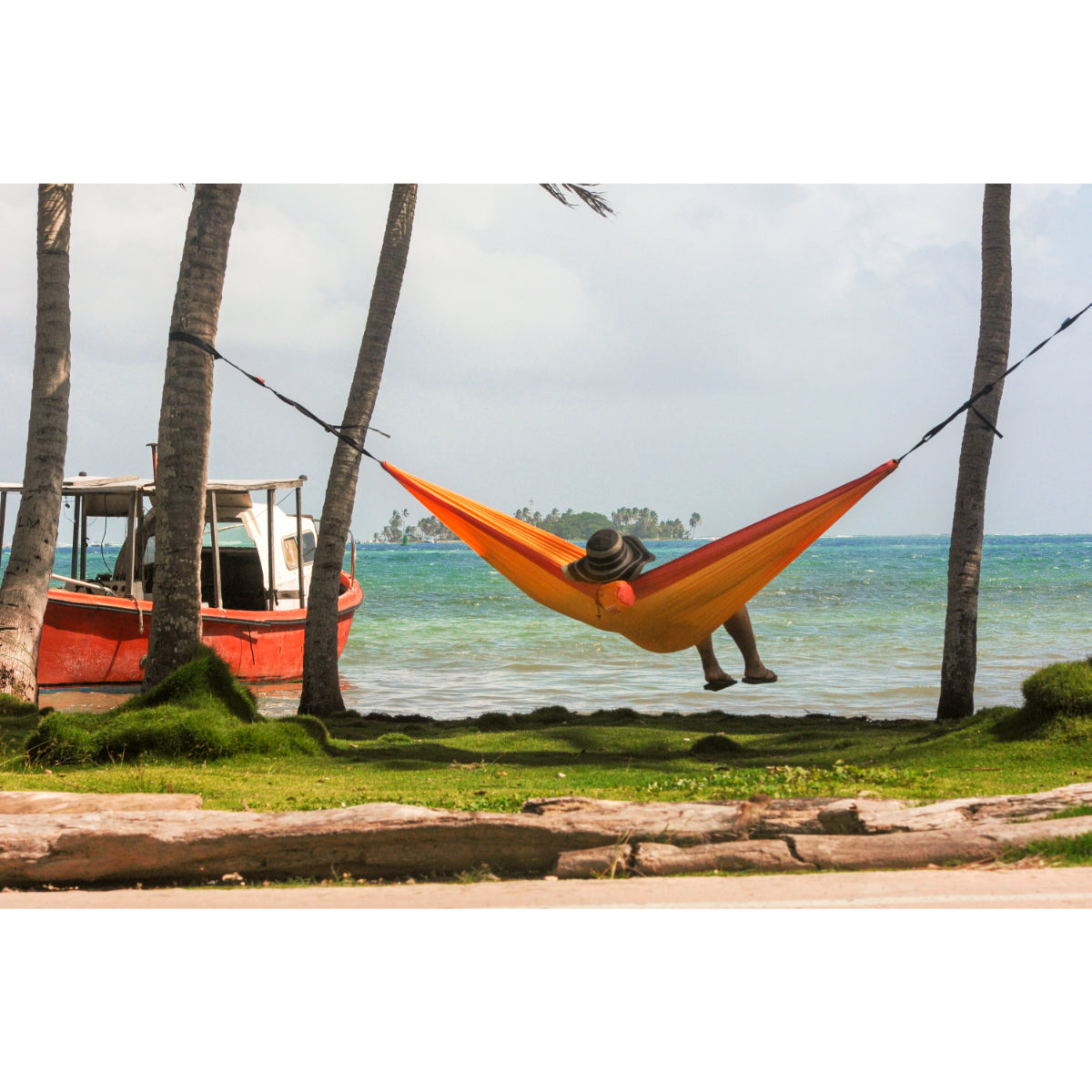 Hammock used beachside - parachute silk