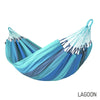 Blue toned single hammock with stand package