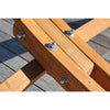 Wood Grain and Stainless Steel Fittings