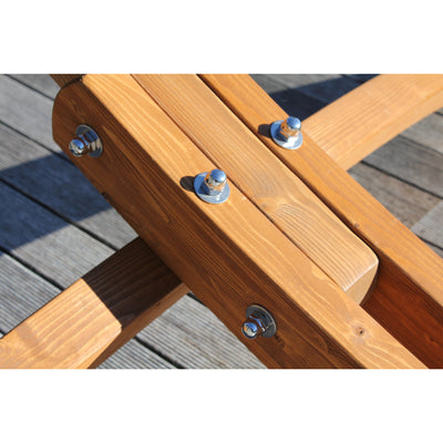 Wood Grain and Stainless Steel Fittings