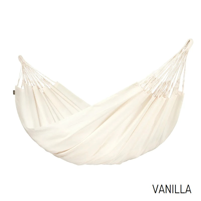 Weather-resistant white outdoor hammock