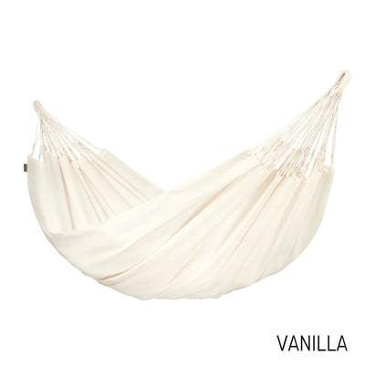 Weather-resistant white outdoor hammock