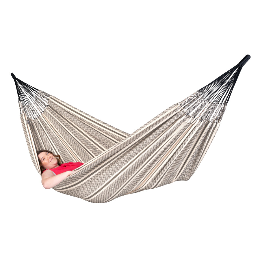 Organic cotton black and white double hammock