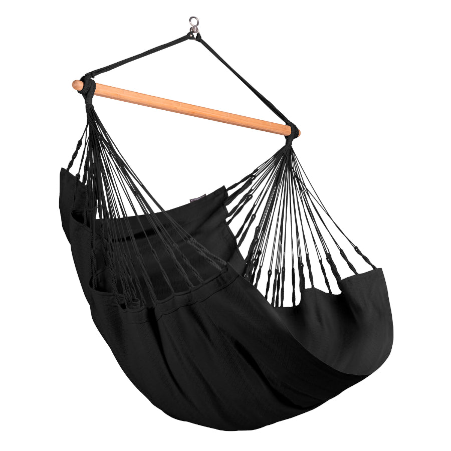 La Siesta Hammock Lounger - Onyx - Organic Cotton