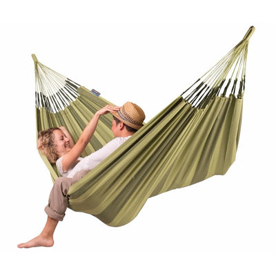 double outdoor green hammock