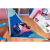 father and daughter in large child friendly hammock
