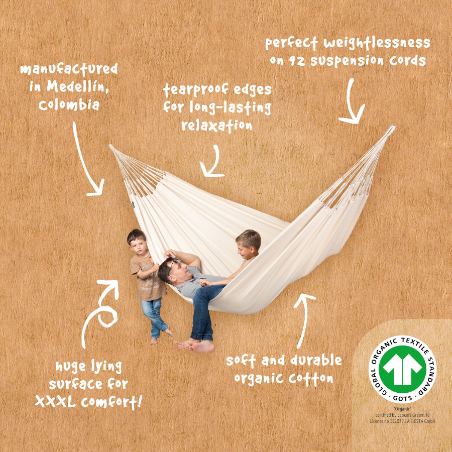 Family hammock features card