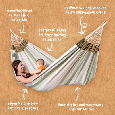 Double La Siesta Hammock features