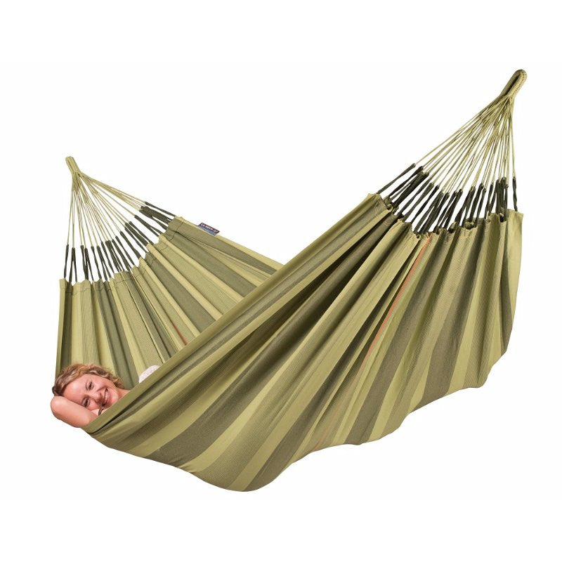 double size green Colombian hammock