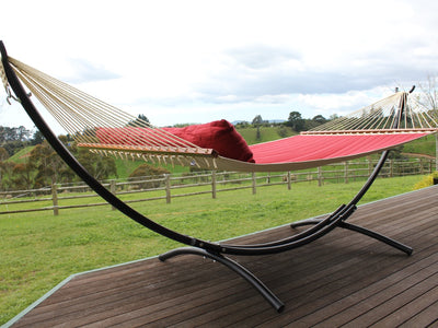 Hammock Stand and Red Hammock