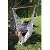 White cotton woven hammock