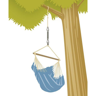how to hang a hanging chair from a tree