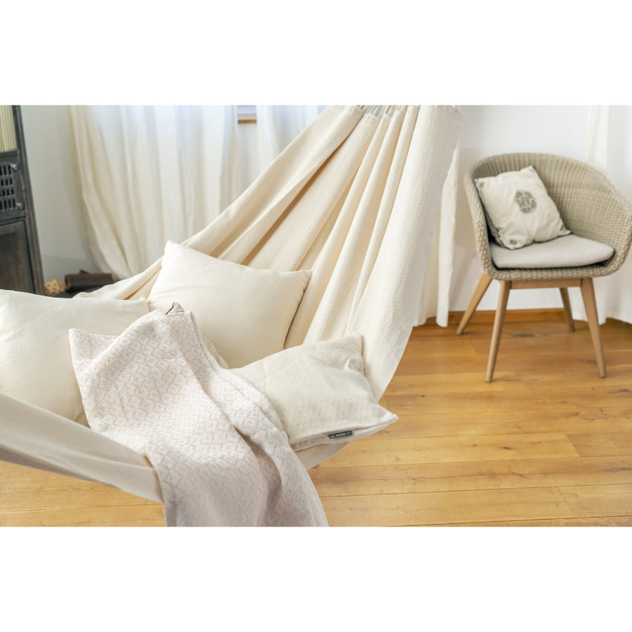 White hammock cushion cover