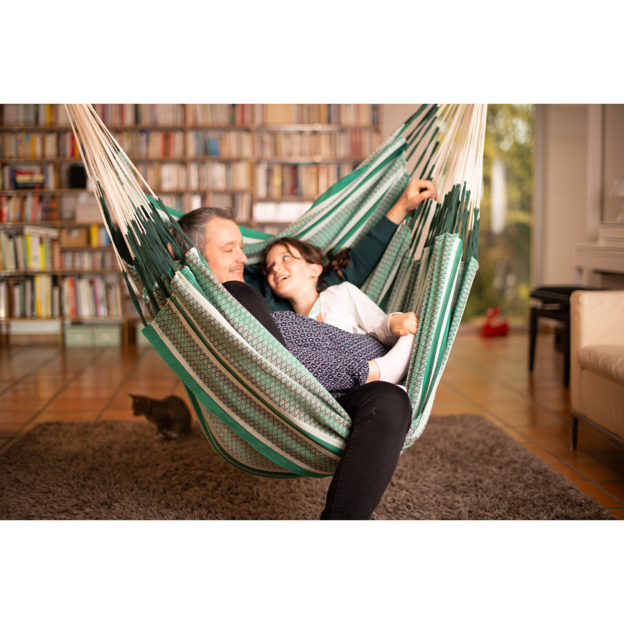 Large green chair hammock