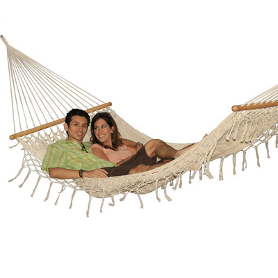 Mexican Open Style Hammock with Fringing