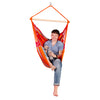 Man drinking in hammock fabric hammock chair