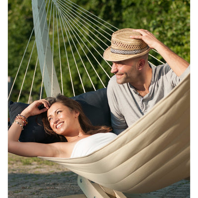 couple in large north american style hammock