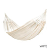 Single organic cotton white hammock