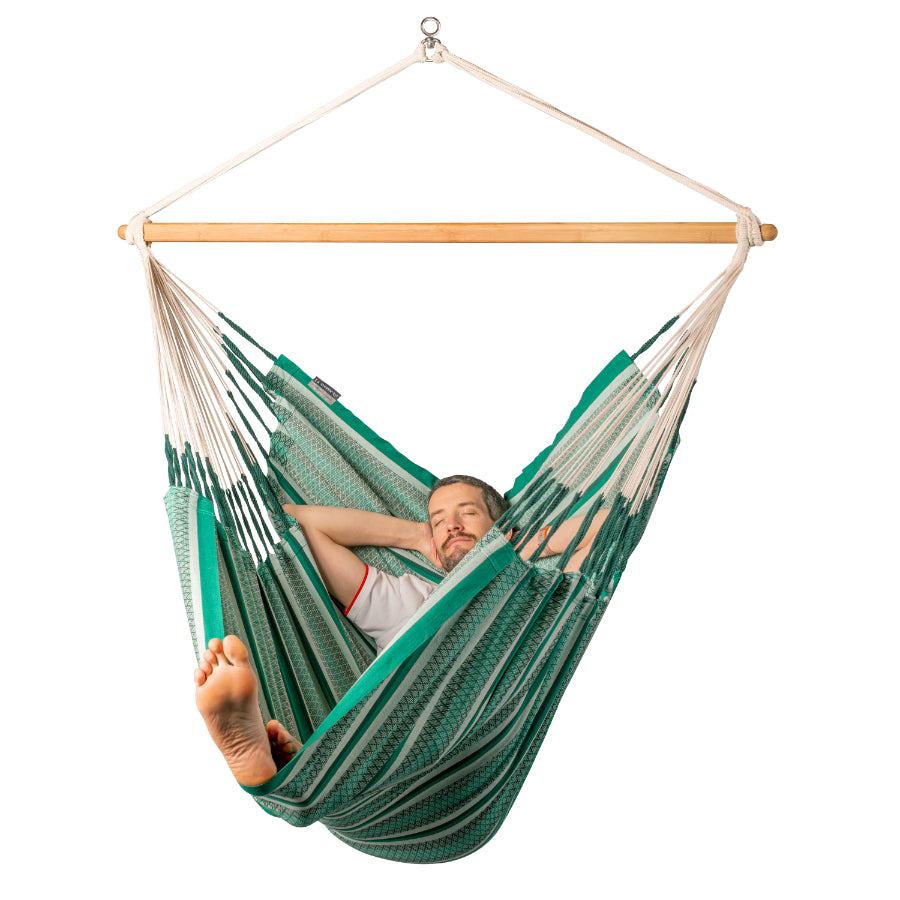 Large green chair hammock