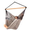 Extra large size chair hammock in cream, black and white