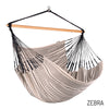 king size chair hammock in black and white organic cotton